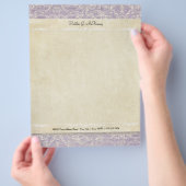 文房具パーソナライズされたヴィンテージリフランスのジェンシー チラシ (手)