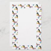 文房具ポップ・アートの、馬 便箋 (正面/裏面)