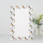 文房具ポップ・アートの、馬 便箋 (スタンド正面)