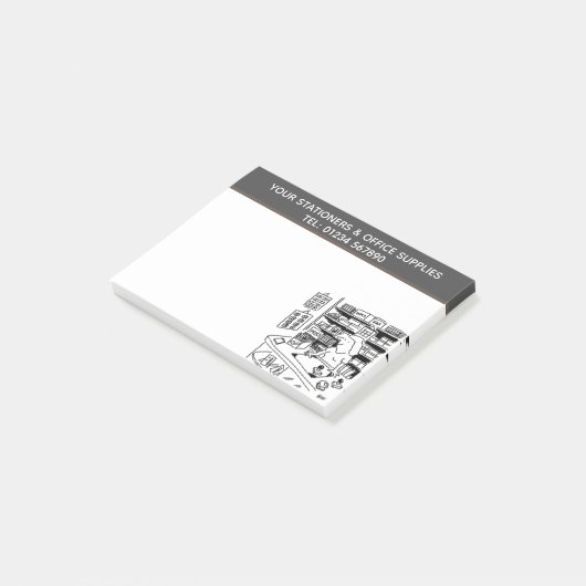 文房具事務所が個人用に漫画を提供 ポストイット (アングル)