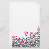 文房具好きのバレンタインデー 便箋 (正面/裏面)