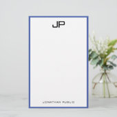 文房具手書きモノグラムシンプルテンプレート 便箋 (スタンド正面)