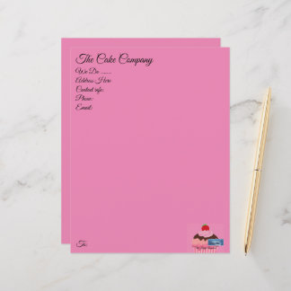 文房具紙ピンク(カップケーキ) RFPMDesigns ©️ 2024