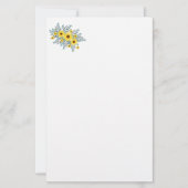 文房具紙 – ひまわり 便箋 (正面)