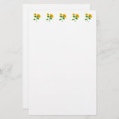 文房具紙 – ひまわり 便箋 (正面/裏面)