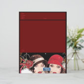 文房具紙（ウィンターレッドB） RFPMDesigns ©️ 2024 (スタンド正面)