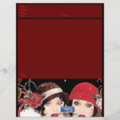 文房具紙（ウィンターレッドB） RFPMDesigns ©️ 2024 (正面)