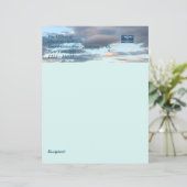 文房具紙（スカイブルー） RFPMDesigns ©️ 2024 (スタンド正面)