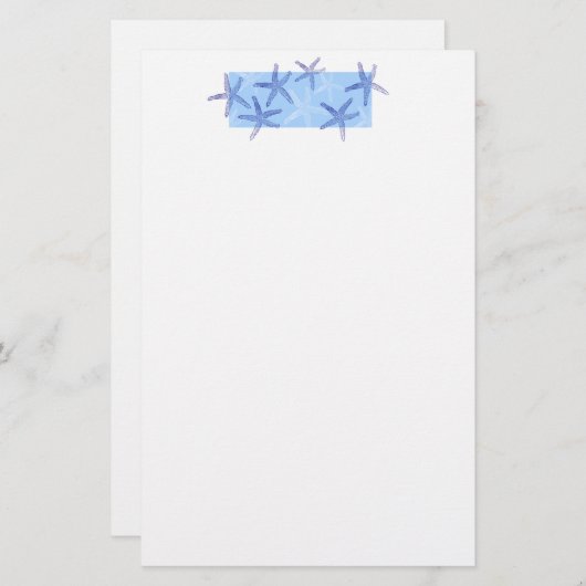 文房具紙 – ヒトデ 便箋 (正面/裏面)