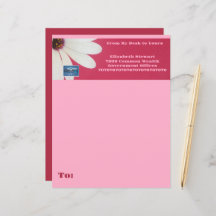 文房具紙(ピンクデイジーB) RFPMDesigns ©️ 2024