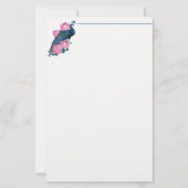 文房具紙 – 孔雀 便箋 (正面)