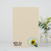 文房具 – ひまわり文字 便箋 (スタンド正面)