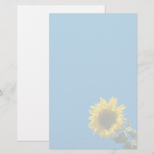 文房具 – ひまわり 便箋 (正面/裏面)