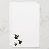 文房具 – アゲハチョウ蝶 便箋 (正面/裏面)