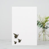 文房具 – アゲハチョウ蝶 便箋 (スタンド正面)