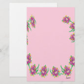 文房具・アジアユリ 便箋 (正面/裏面)