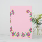 文房具・アジアユリ 便箋 (スタンド正面)