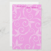 文房具-ガーリーな渦巻 便箋 (正面/裏面)