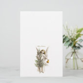 文房具:ビンテージクリスマスエンジェル 便箋 (スタンド正面)