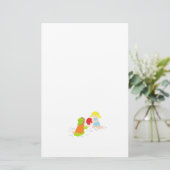 文房具：ビーチの日 便箋 (スタンド正面)