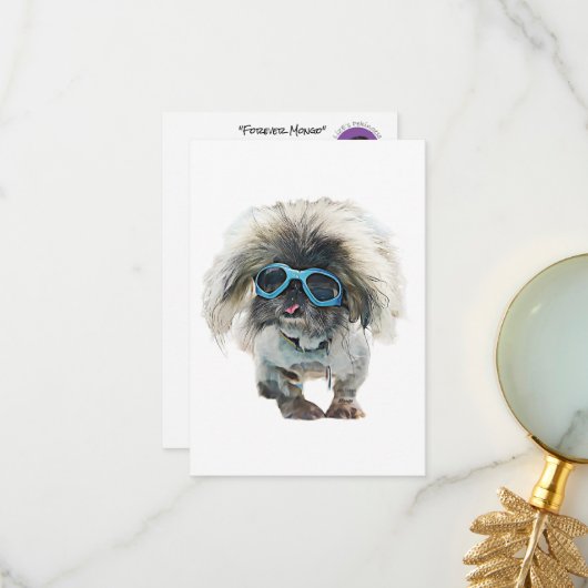 文房具「フォーエバーモンゴ」 サンキューカード (正面/裏面インサイチュ)