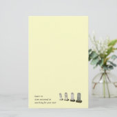 文房具 – 石なし未回転 便箋 (スタンド正面)