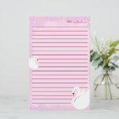 文房具 紙 白鳥 デリケート 便箋 (スタンド正面)
