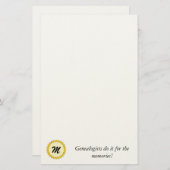 文房具 – 遺伝学者が思い出のために行う 便箋 (正面/裏面)