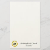 文房具 – 遺伝学者が思い出のために行う 便箋 (正面)