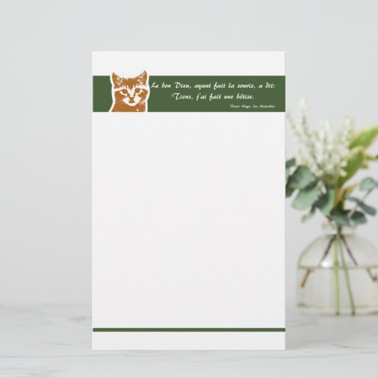 文房具: Le Chat 便箋 (スタンド正面)