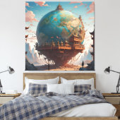 文明と自然の調和 キャンバスプリント (インサイチュ (寝室))