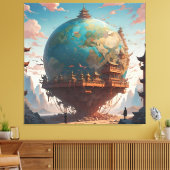 文明と自然の調和 キャンバスプリント (インサイチュ (リビング))