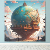 文明と自然の調和 キャンバスプリント (インサイチュ (ウッドフロア))