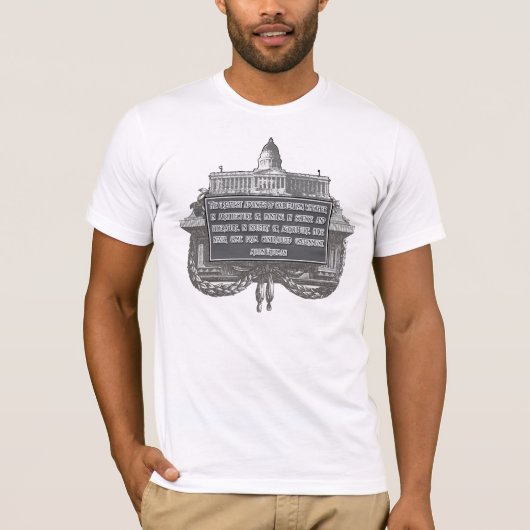 文明の達成のミルトン・フリードマン Tシャツ (正面)