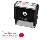 文書のレビューと名前をカスタムするゴム印 セルフインキングスタンプ (インサイチュ)