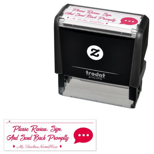 文書のレビューと名前をカスタムするゴム印 セルフインキングスタンプ (インサイチュ)