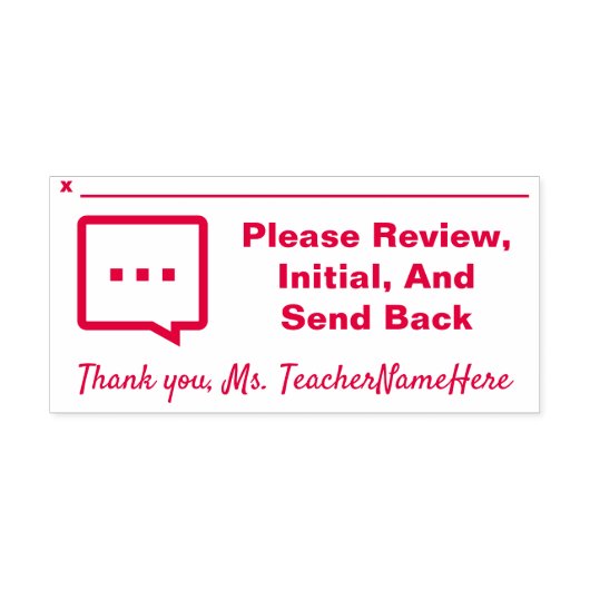 文書のレビューと名前をカスタムするゴム印 セルフインキングスタンプ (デザイン)