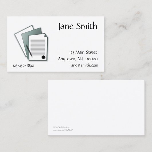 文書の名刺 名刺 (正面/裏面)