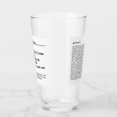 文書パーソナライズされた用ガラス – 白い背景 タンブラーグラス (左)