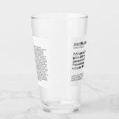 文書パーソナライズされた用ガラス – 白い背景 タンブラーグラス (右)