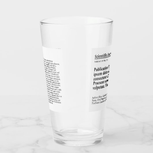 文書パーソナライズされた用ガラス – 白い背景 タンブラーグラス (右)