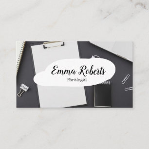 文書ピンク法弁護士パラリーガル 名刺