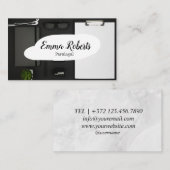 文書ピンク法弁護士パラリーガル 名刺 (正面/裏面)