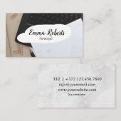 文書ピンク法弁護士パラリーガル 名刺 (正面/裏面)