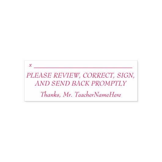 文書レビューの要求と名前をカスタムする セルフインキングスタンプ (デザイン)