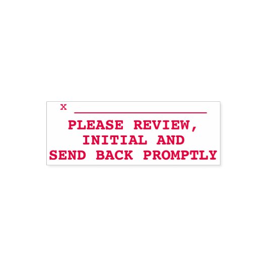 文書レビュー要求ラバースタンプ セルフインキングスタンプ (デザイン)