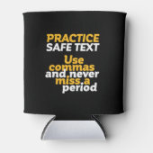 文法おもしろいユーモア練習セーフ文字使用コンマ 缶クーラー (正面)