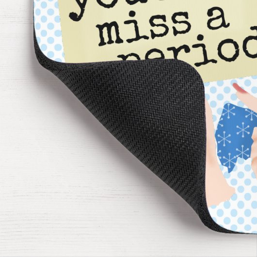 文法おもしろいレトロユーモア |安全なプラクティス文字 マウスパッド (コーナー)