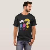 文法おもしろい句読点英語先生ライター Tシャツ (正面フル)