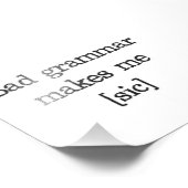 文法が下手だと気になる フォトプリント            (角)